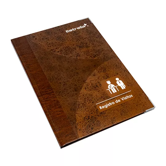 Libro de registro de visitas estrella.