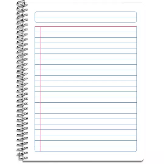 Cuaderno espiral forma francesa Estrella raya 100 hojas