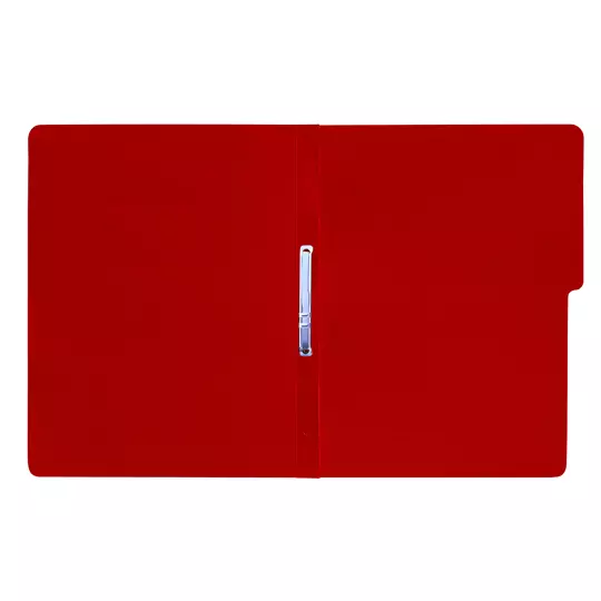 LM-Carpeta pressboard con broche Fortec carta color rojo, paquete c/10 pzas