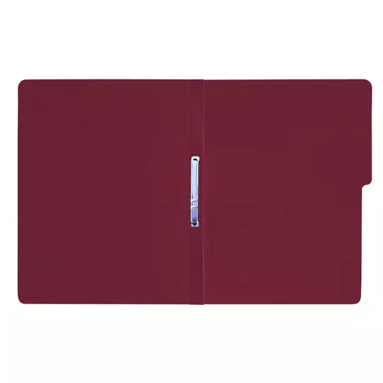 Carpeta pressboard con broche Fortec carta color caoba, paquete con 10 piezas