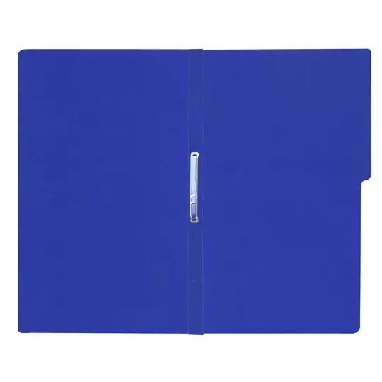 Carpeta pressboard con broche Fortec oficio color azul rey, paquete c/10 pzas