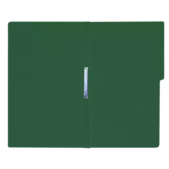 Carpeta pressboard con broche Fortec oficio color verde obscuro, c/10 pzas