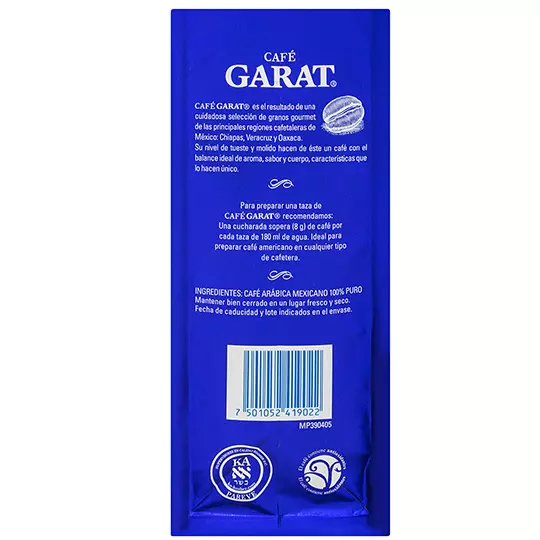Café molido americano Garat de 1 KG.
