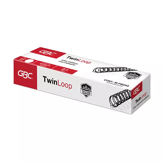 ARILLO METALICO TWIN LOOP COLOR NEGRO DE3/4 PULGADAS, CAJA CON 20 PIEZAS