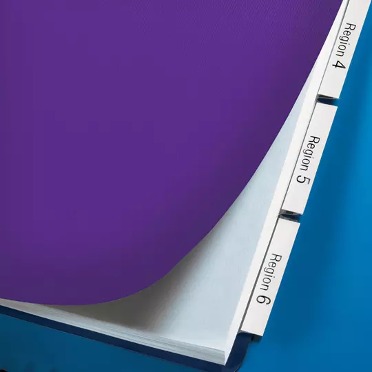 Cubierta plástica tamaño carta color morado con 50 piezas