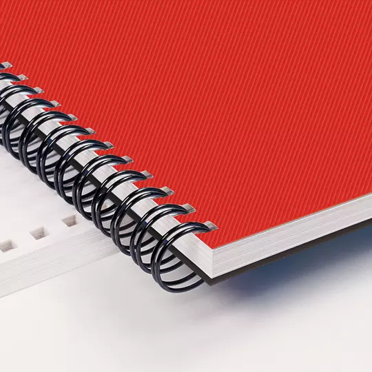Cubierta plástica tamaño carta GBPlak rayada GBC color rojo