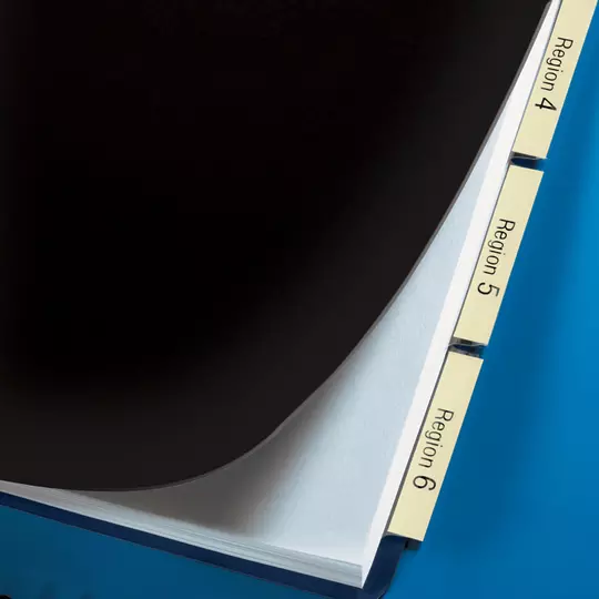 Cubierta plástica tamaño carta GBPlak liso GBC color negro