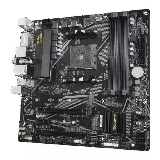 Gigabyte B550M DS3H AC, Micro-ATX, AM4, DDR4, HDMI/DP