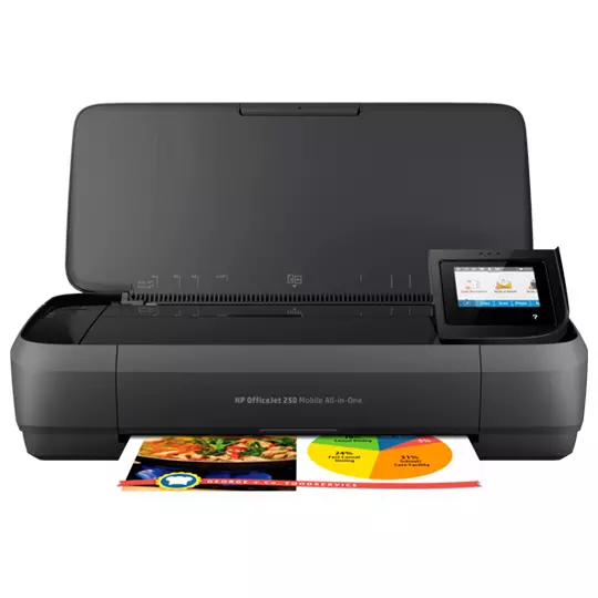 Multifuncional portátil HP de inyección de tinta, OfficeJet 250.