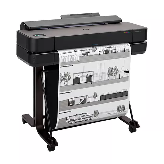 Plotter impresora HP de inyección de tinta, DesignJet T650 de 24"