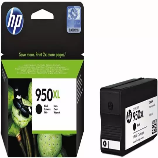 Cartucho de tinta negra HP 950xl.