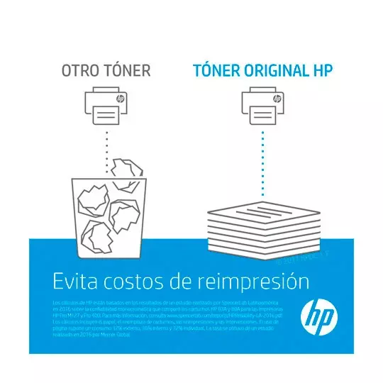 Cartucho de tóner negro HP 131a.