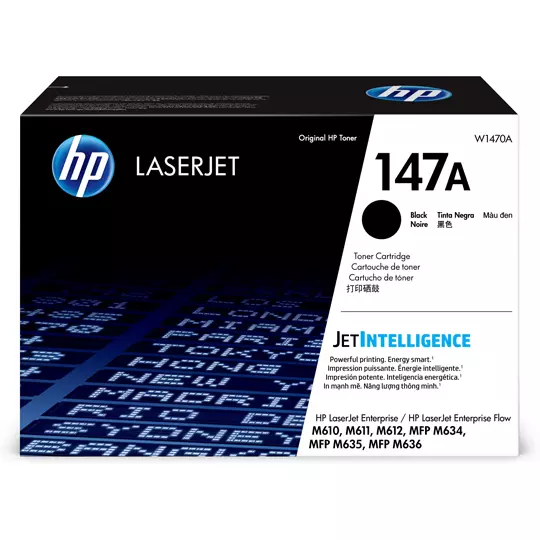 Cartucho de tóner HP laserjet 147a.