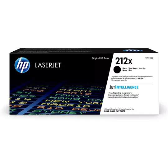 Cartucho de toner negro HP 212x.