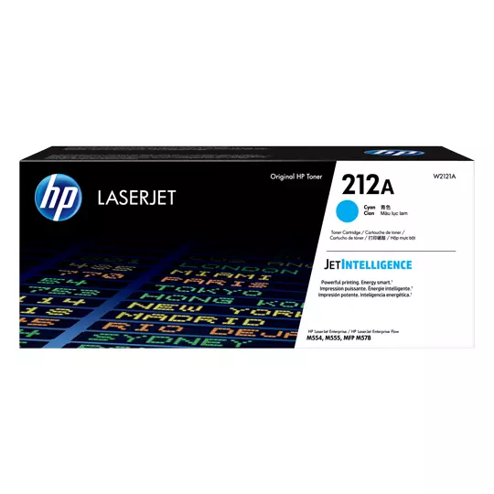 HP laserjet 212a toner cian.