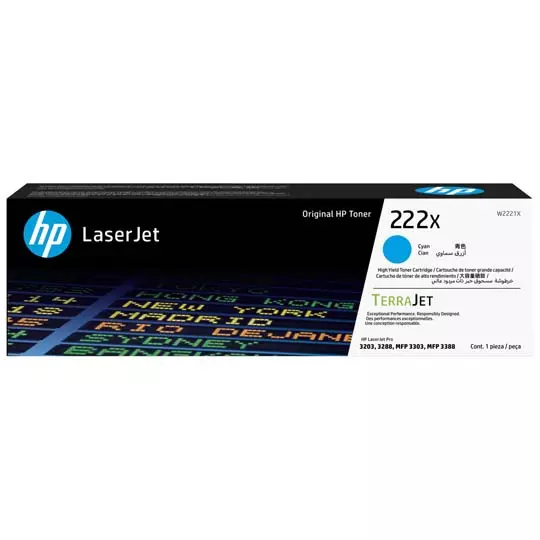 HP LASERJET 222X DE ALTO RENDIMIENTO,CIAN