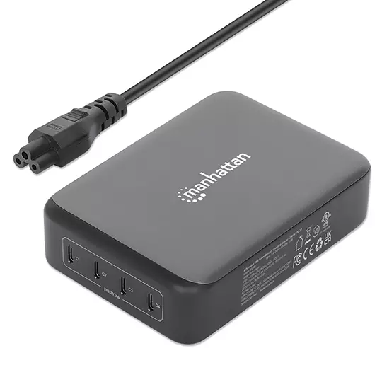 Estación de carga USB-C, 4 puertos USB-CPD, 240W