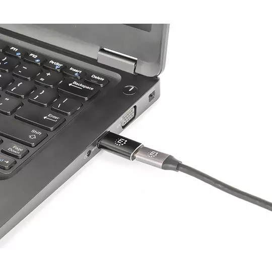 Convertidor Manhattan USB-A Macho 1x -C 5 Gbit/s Negro