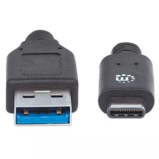 Cable Manhattan USB tipo c a-c m-m v3.1 1m