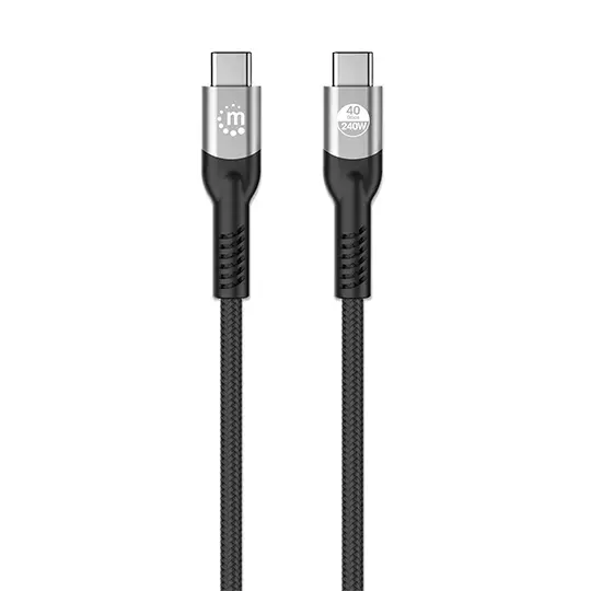 Cable USBC V4 Thunderbolt4, CC 2.0M 8K 240W Negro