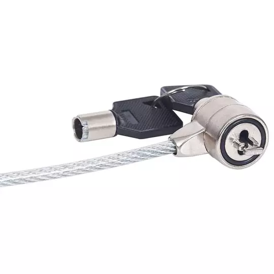 Candado laptop Manhattancon llave 1.4m gris