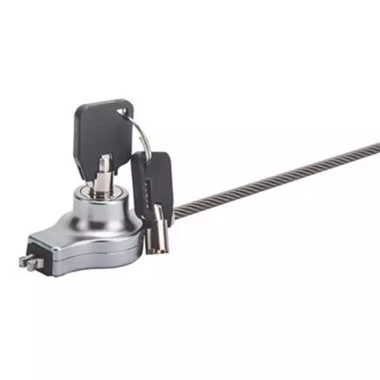 LM-Candado de Llave para Laptop Manhatta 2 Metros Negro
