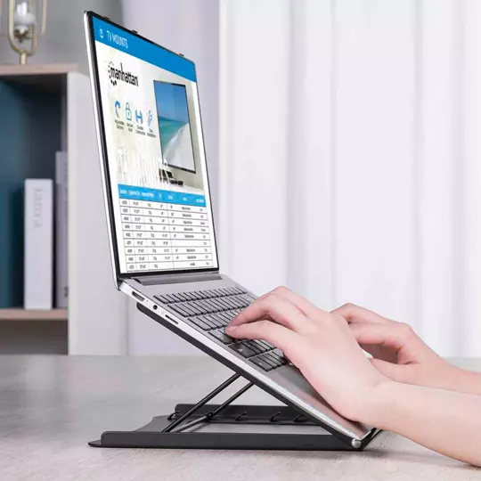 Soporte Manhattan laptop p/escritorio.