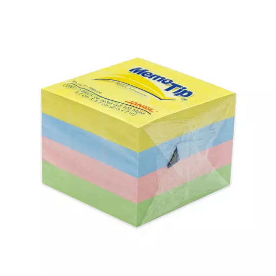 Notas adhesivas Mini Memo Tip pastel 2x2pulg 1 block con 400 hojas