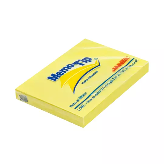 Notas adhesivas Memo Tip amarillo 2x3 pulg 1 block con 100 hojas