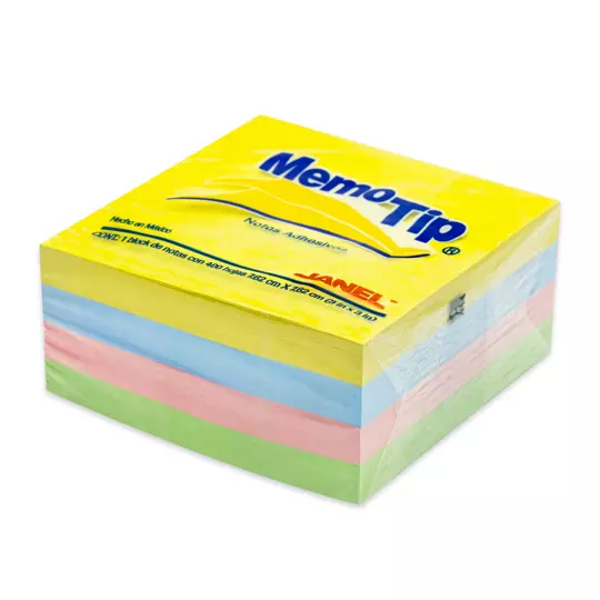Notas Adhesivas Memo Tip pastel 3x3 pulg1 block con 400 hojas