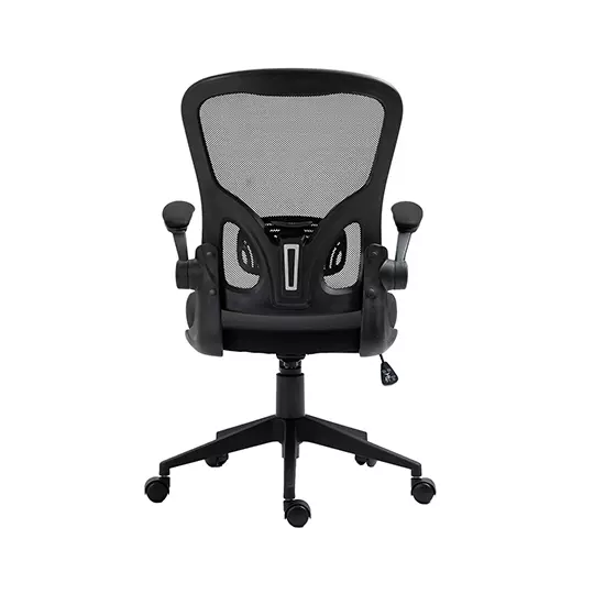 Silla ejecutiva MUNDO IN mod. Vest con malla y asiento en tela color negro