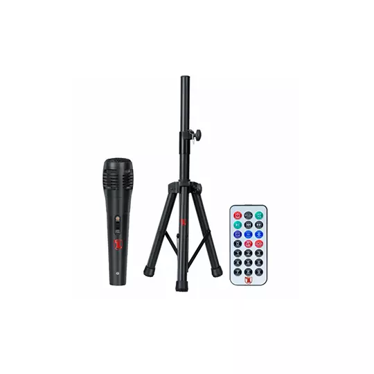 Bafle profesional KAISER 15" de 30,000 w con micrófono alámbrico y luz led