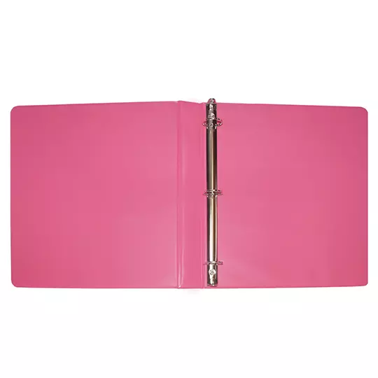Carpeta panoramica KYMA carta color rosa mexicano herraje en "O" de 1 pulgada