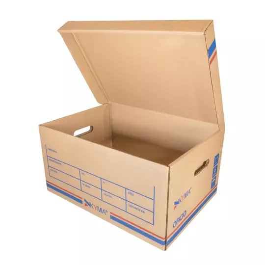 Caja de archivo de cartón KYMA para archivo oficio 1 pieza 49.5x35.3x25.3cm