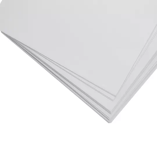 Paquete de cartulina opalina blanco 220gr Kyma, tamaño carta, paquete 100 hs