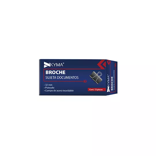 LM-Sujeta documentos kyma binder 32mm c/12 pzs