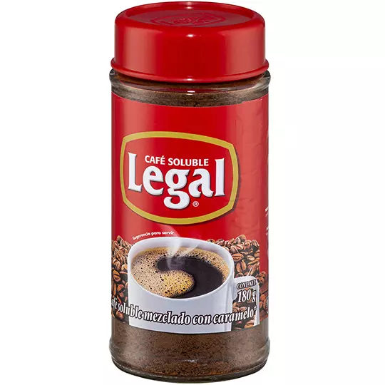 Café soluble regular LEGAL de 180 GR..