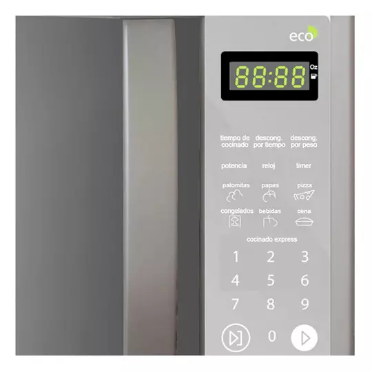 MICROONDAS MABE HMM70SEJ DE .7 PIES CUBICOS, COLOR GRIS
