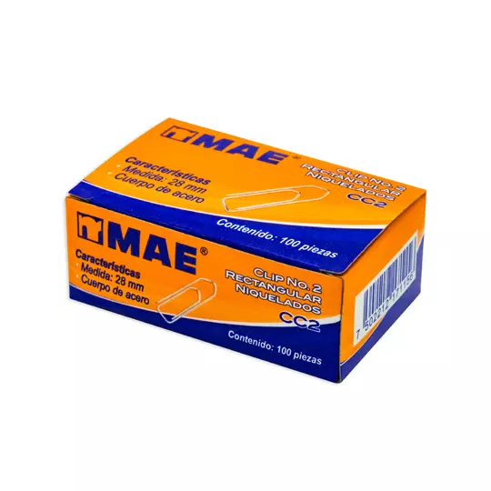 Clip rectangular no. 2 mae.