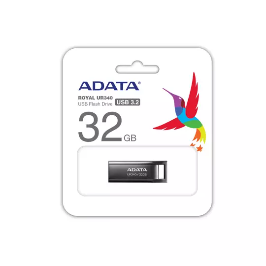 Memoria Flash Adata Ur340 32GB USB 3.2 Negro