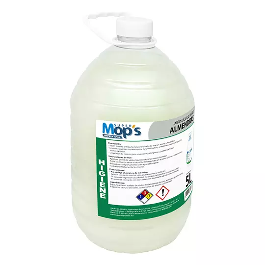 Jabon para manos Super mops aroma almendra 5 Lt. 3