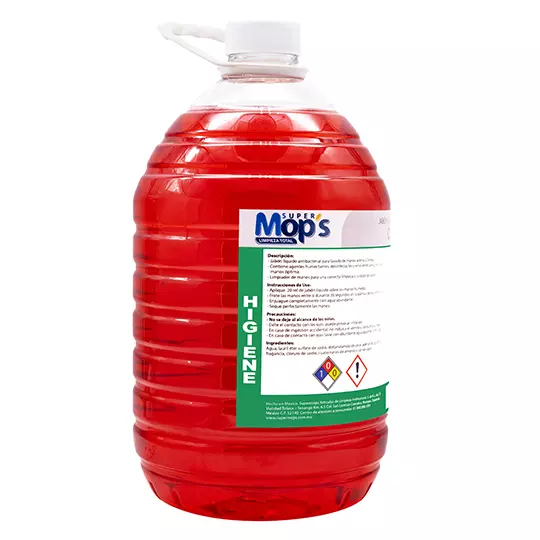 Jabon para manos Super mops aroma cereza5 Lt. 3