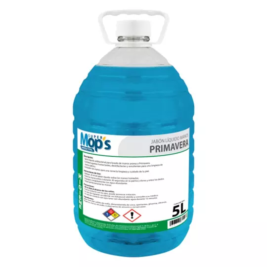 Jabon para manos Super mops aroma primavera 5 Lt. 3