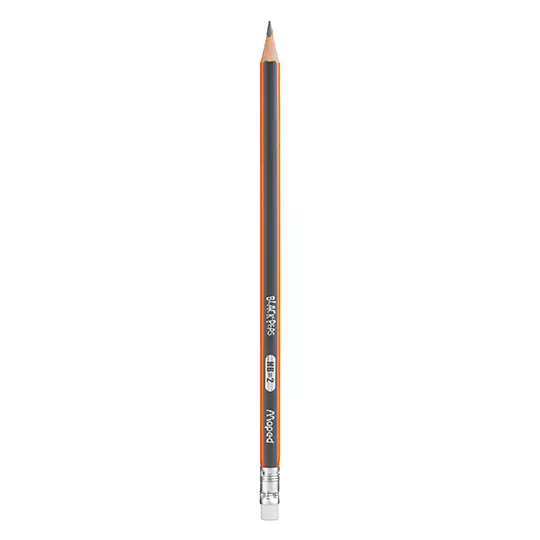 Lápiz de grafito black peps Maped con  12 piezas HB no. 2 forma triangular