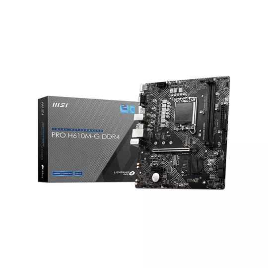 Micro-ATX LGA1700 H610, DDR4, compatibleIntel, uso básico