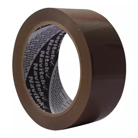 Cinta de empaque uso 100 Navitek canela 48 mm x 100 m empaque con 6 pzas