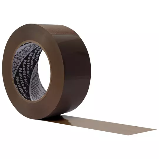 Cinta de empaque uso 100 Navitek canela 48 mm x 150 m empaque con 6 pzas