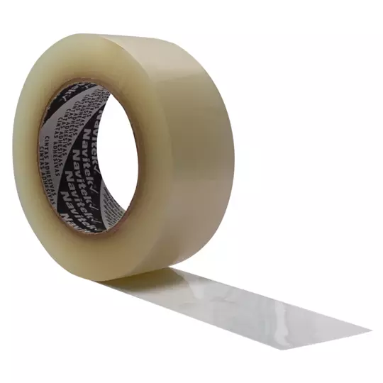 Cinta de empaque uso 100 Navitek tran sparente 36 mm x 150 m con 6 pzas