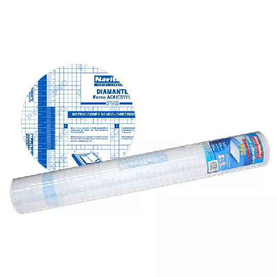 Forro Adhesivo PVC Navitek transparente rollo de 45 cm x 20 m