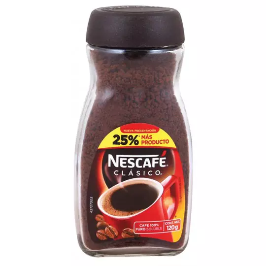 Café soluble nescafé clásico 120 gr.